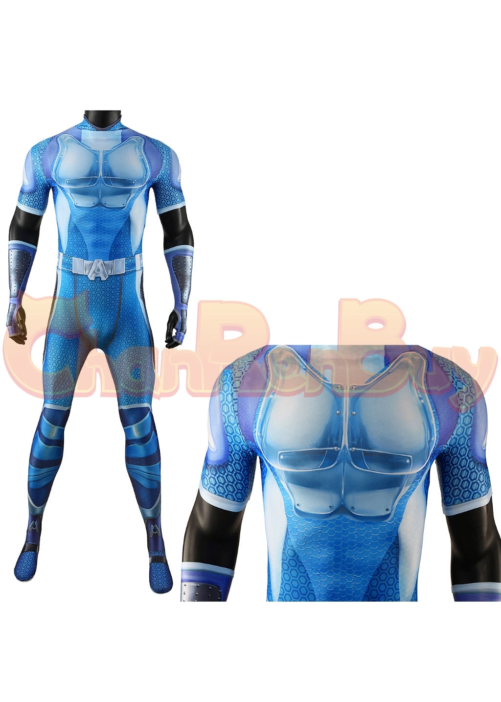 A-Train Costume Bodysuit The Boys Season 4 Cosplay for Adult Kids