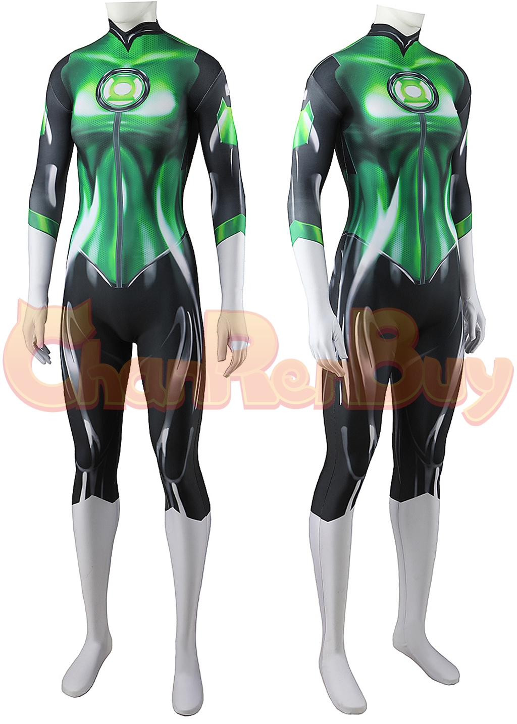Jessica Cruz Costume Bodysuit Green Lantern Cosplay for Adult Kids