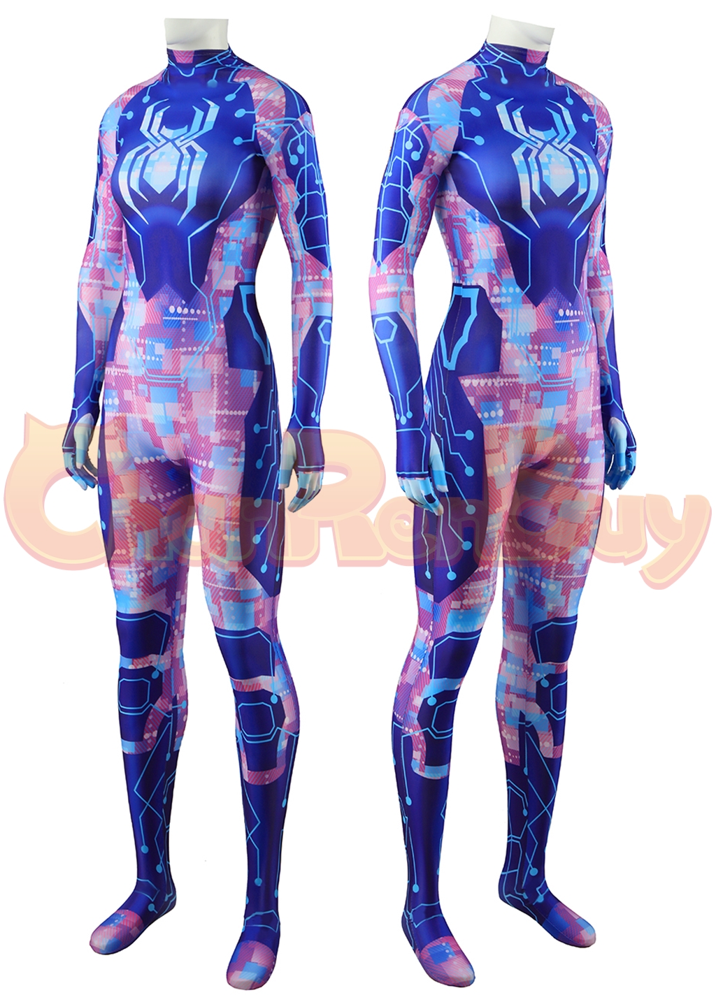 Spider-Byte Costume Bodysuit Spider-Man: Across the Spider-Verse Cosplay for Adult Kids