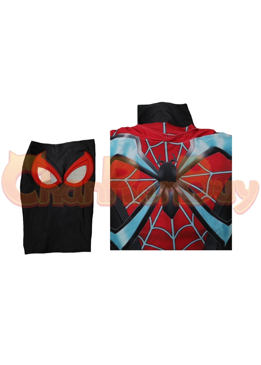 Miles Morales Costume Bodysuit Marvel's Spider-Man 2 Cosplay for Adult Kids Blue Ver