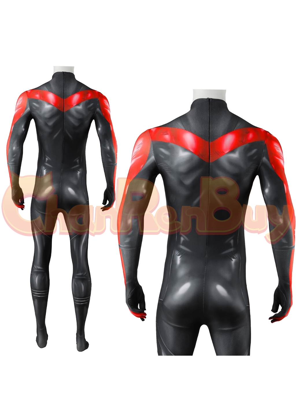 Nightwing Costume Bodysuit Bat Style Superhero Hush Cosplay for Adult Kids