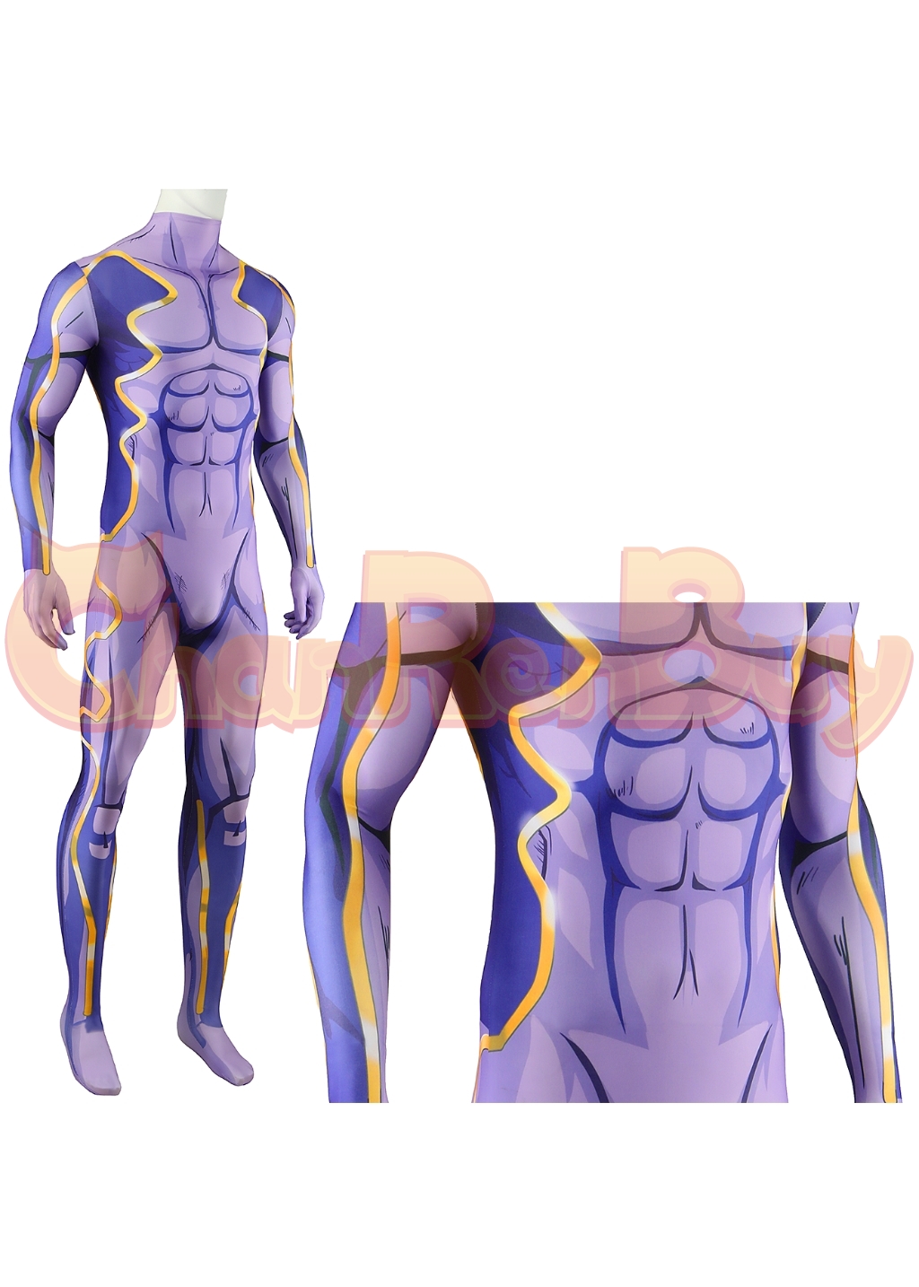 Star Platinum Costume Bodysuit JoJo's Bizarre Adventure Cosplay for Adult Kids