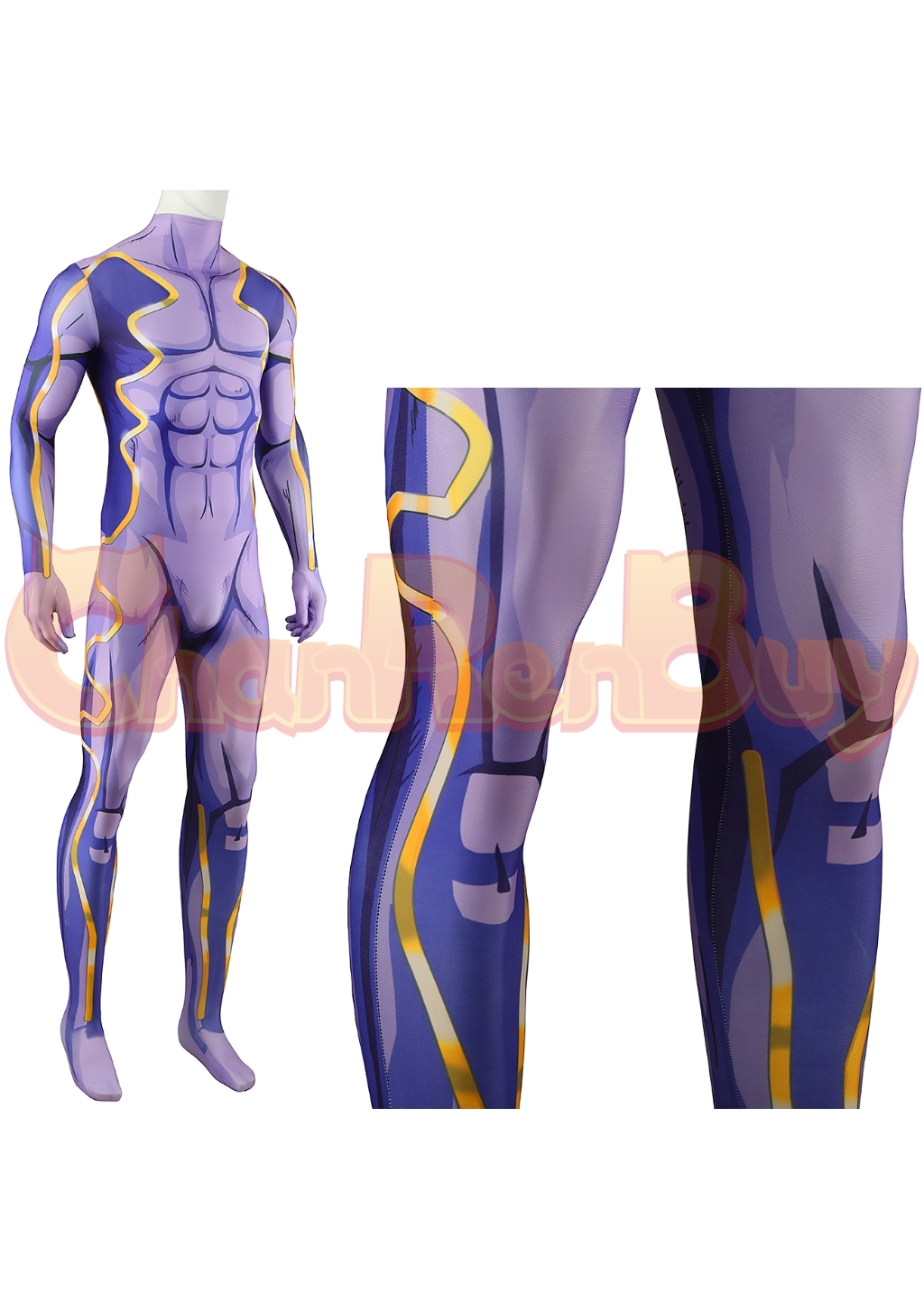 Star Platinum Costume Bodysuit JoJo's Bizarre Adventure Cosplay for Adult Kids