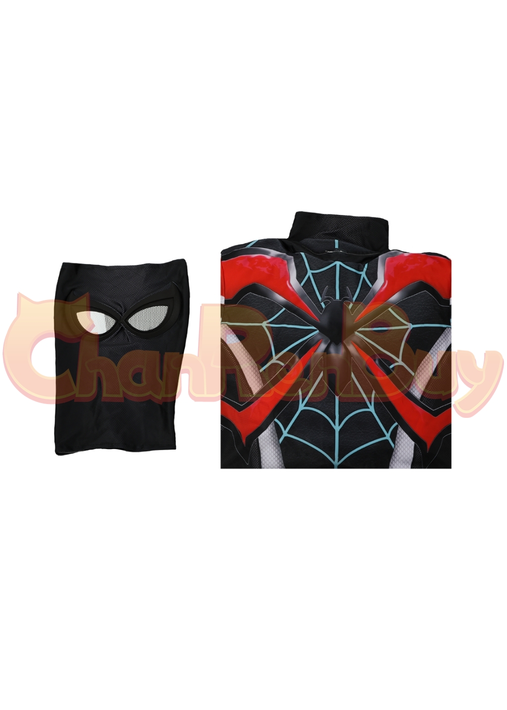 Miles Morales Costume Bodysuit Marvel's Spider-Man 2 Cosplay for Adult Kids Black Ver