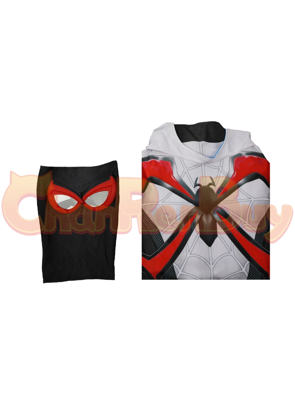 Miles Morales Costume Bodysuit Marvel's Spider-Man 2 Cosplay for Adult Kids White Ver