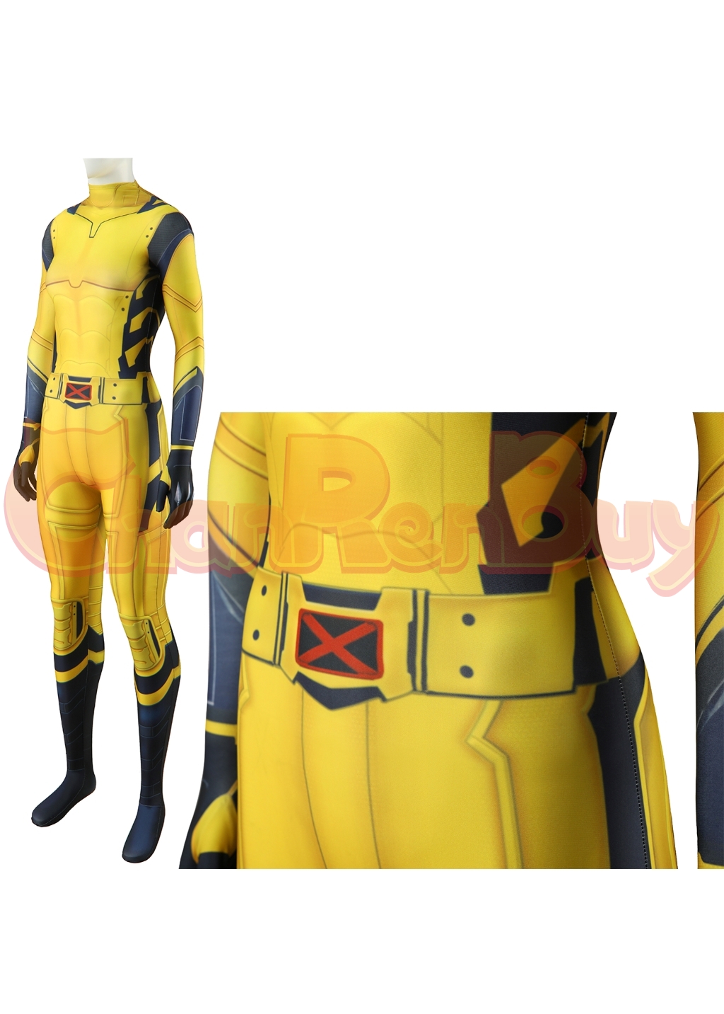 Wolverine Costume Bodysuit Deadpool 3 Cosplay for Adult Kids Women Ver