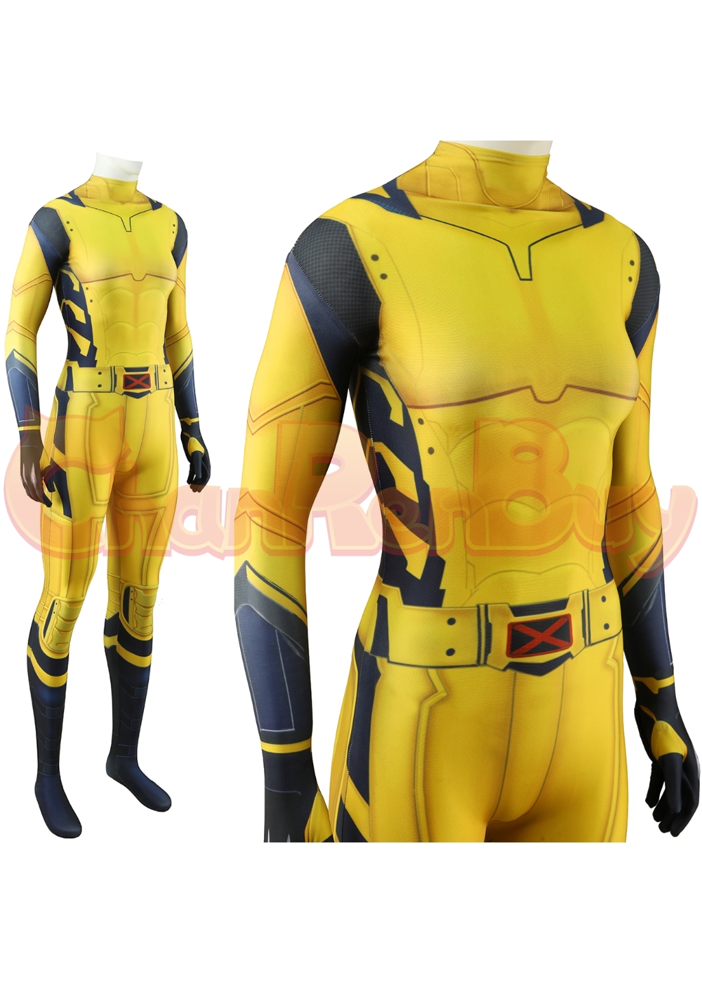 Wolverine Costume Bodysuit Deadpool 3 Cosplay for Adult Kids Women Ver