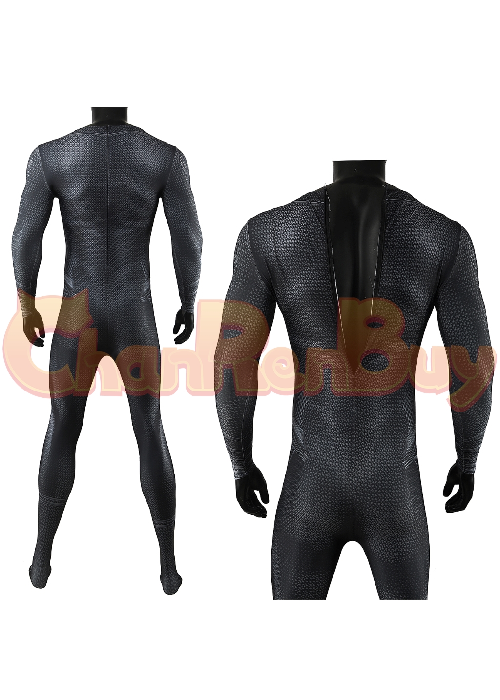 Superhero Man Costume Bodysuit Clark Kent Cosplay for Adult Kids Black Ver