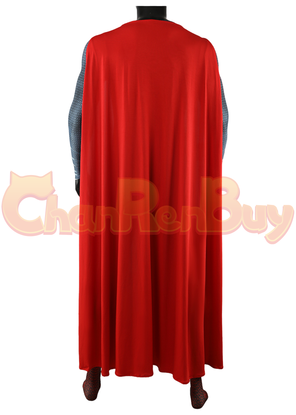 Superhero Man Costume Bodysuit Clark Kent Cosplay for Adult Kids Red Ver