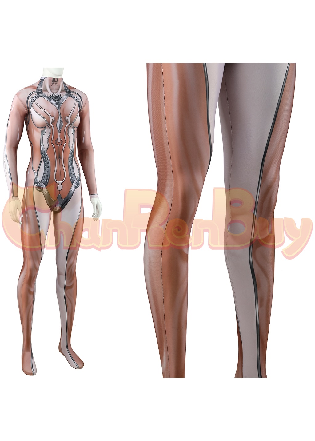 Eve Costume Bodysuit Stellar Blade Cosplay for Adult Kids