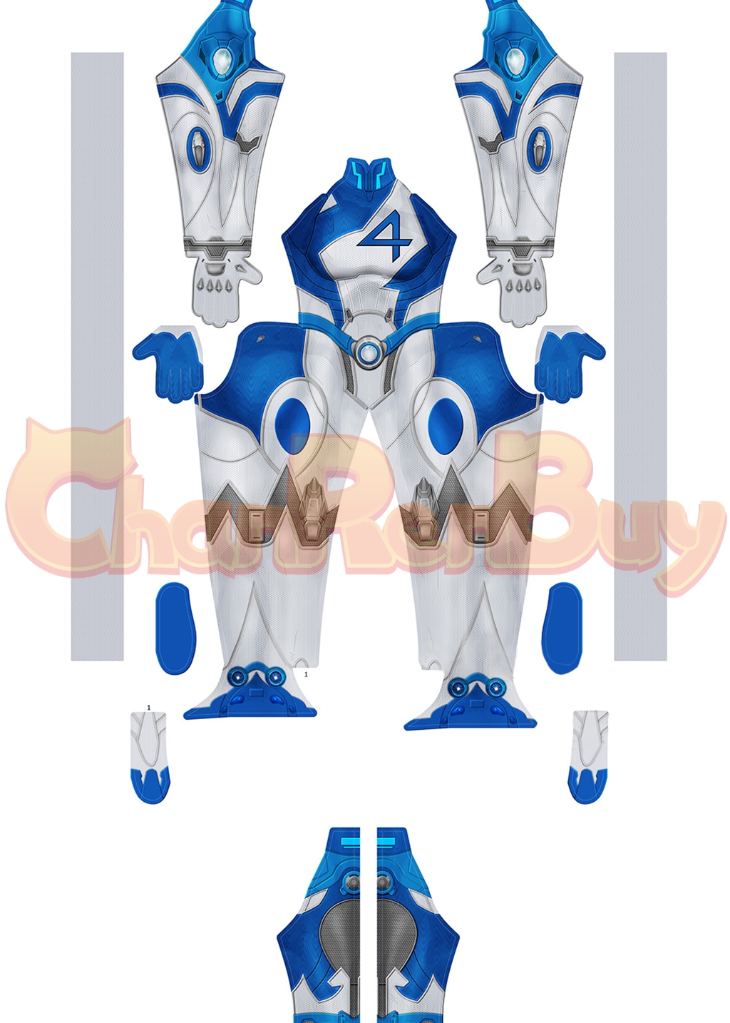 Invisible Woman Costume Fantastic Four Bodysuit Cosplay for Adult Kids