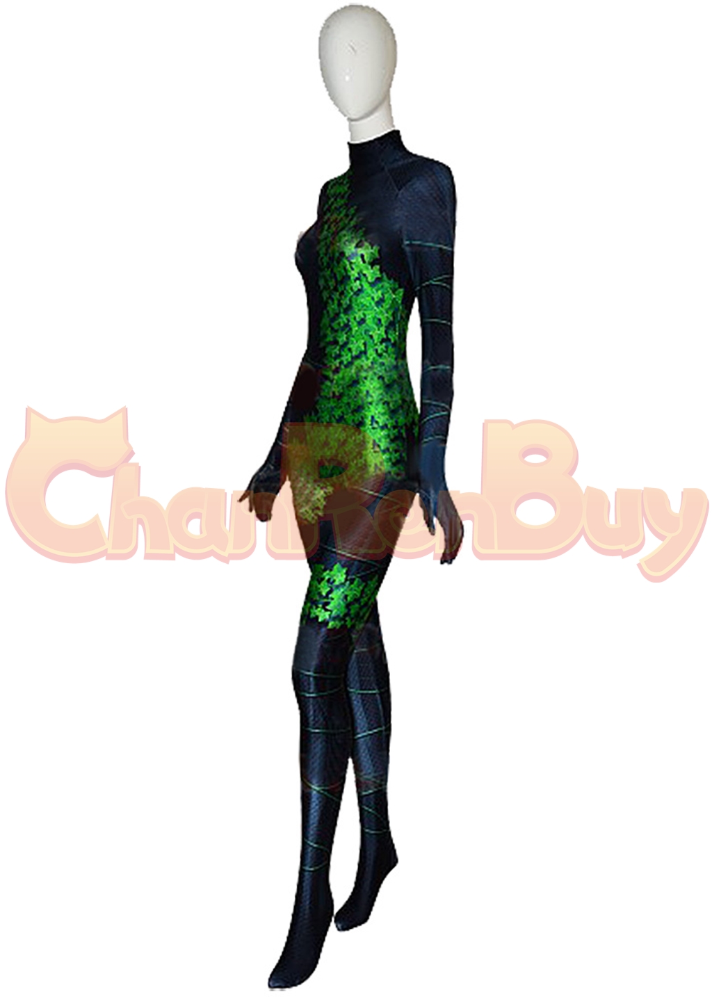 Poison Ivy Costume Bodysuit Birds of Prey Pamela Lillian Isley Cosplay for Adult Kids