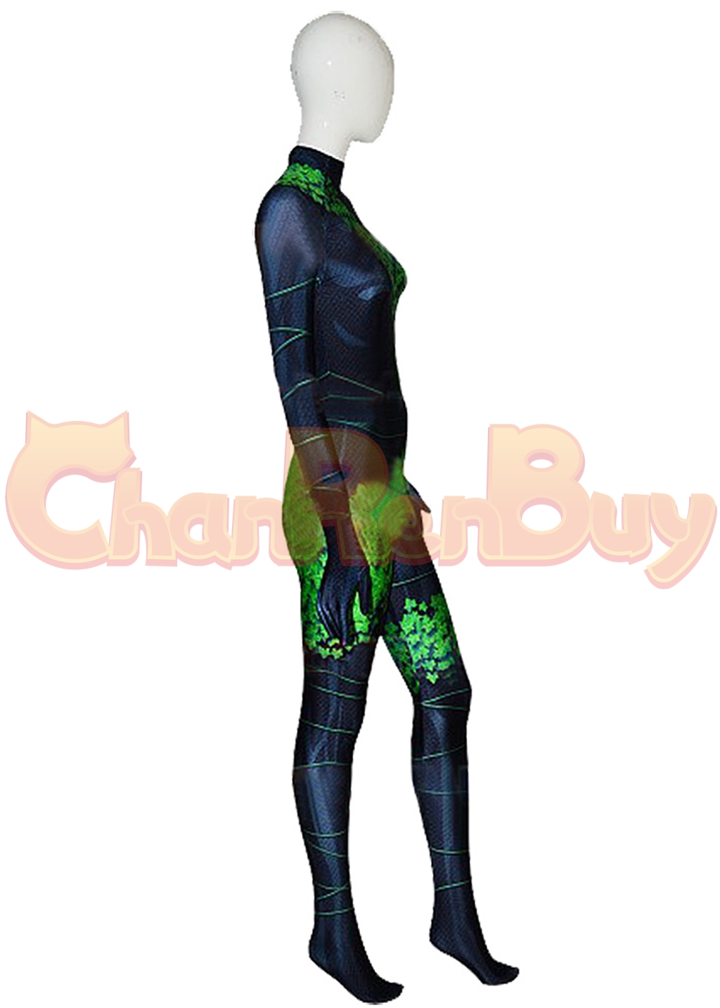 Poison Ivy Costume Bodysuit Birds of Prey Pamela Lillian Isley Cosplay for Adult Kids