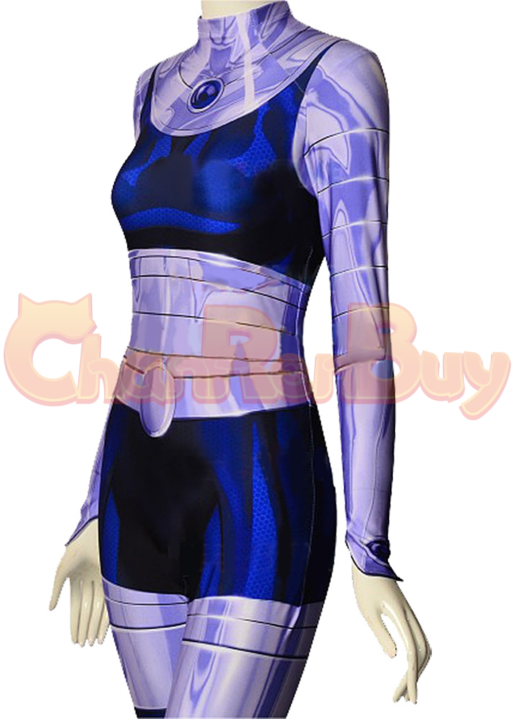 Blackfire Costume Bodysuit Teen Titans Cosplay for Adult Kids Ver.2