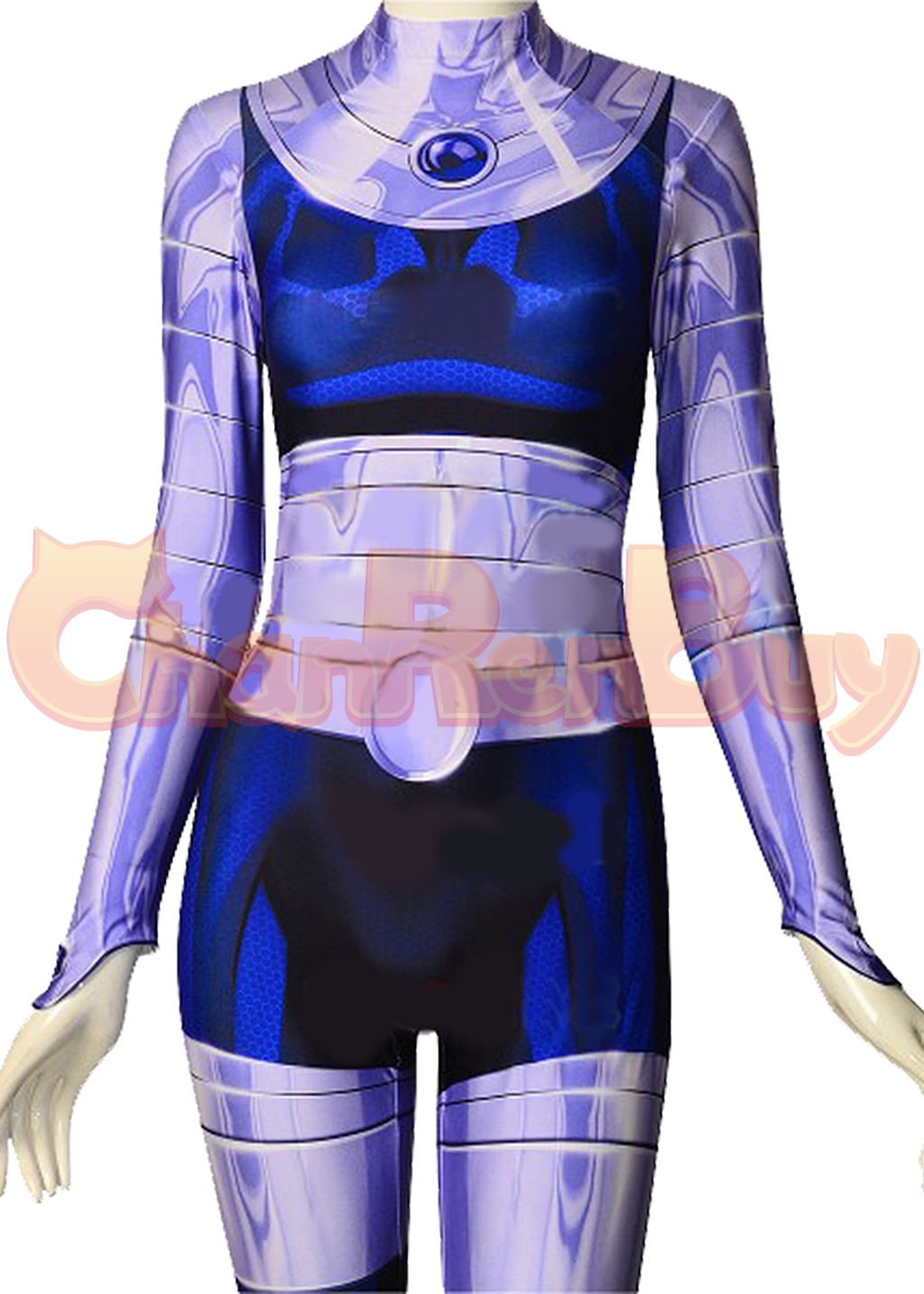Blackfire Costume Bodysuit Teen Titans Cosplay for Adult Kids Ver.2