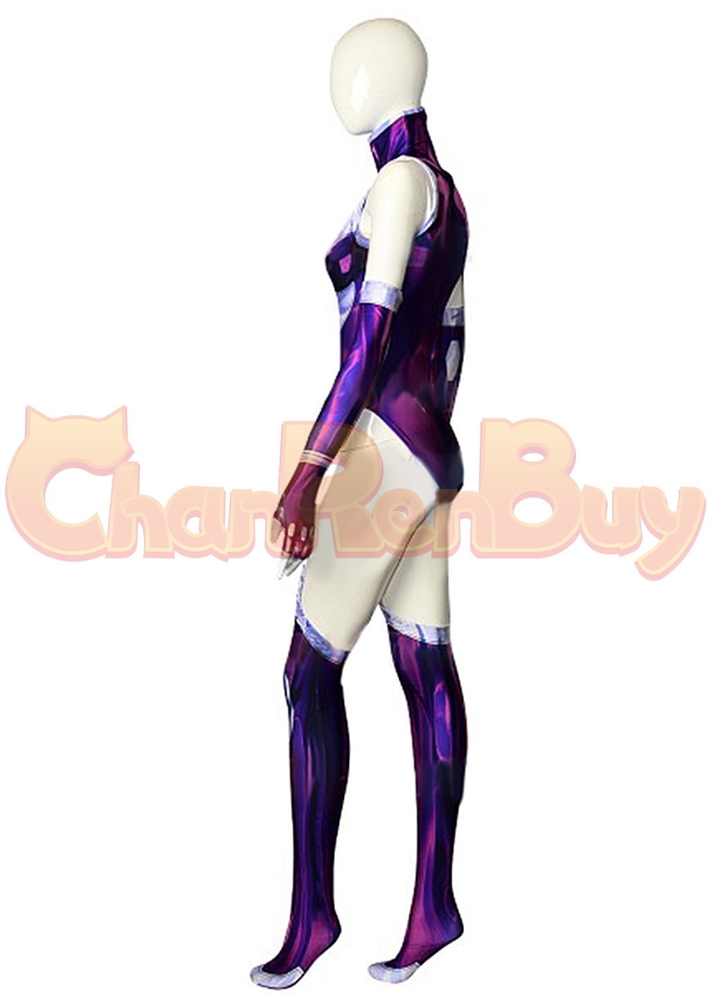 Blackfire Costume Bodysuit Teen Titans Cosplay for Adult Kids