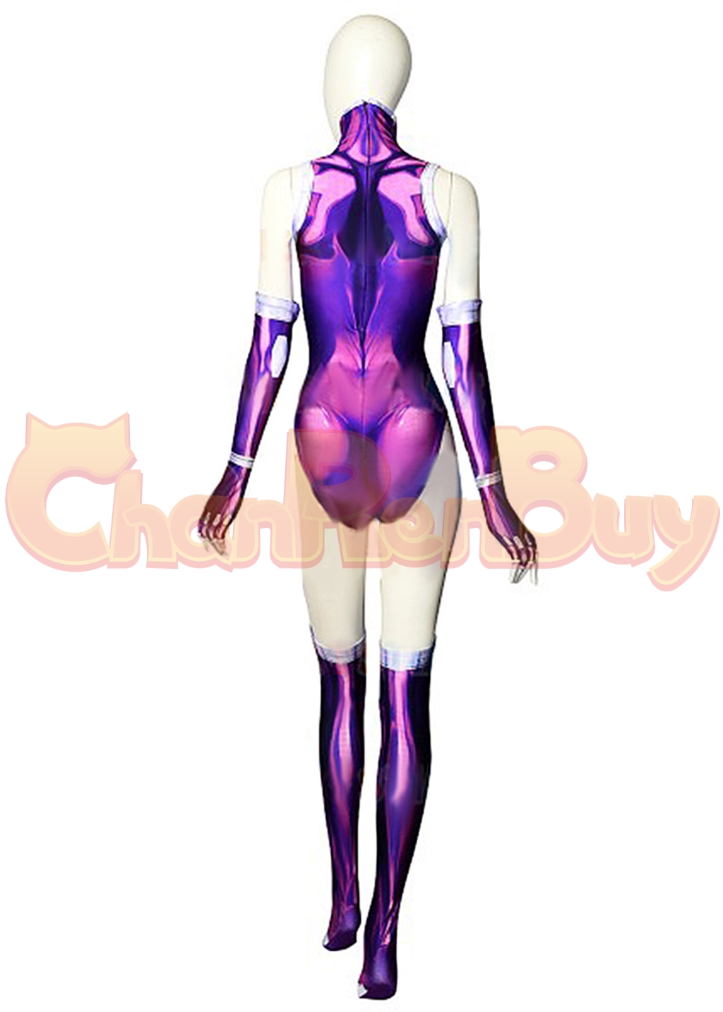 Blackfire Costume Bodysuit Teen Titans Cosplay for Adult Kids