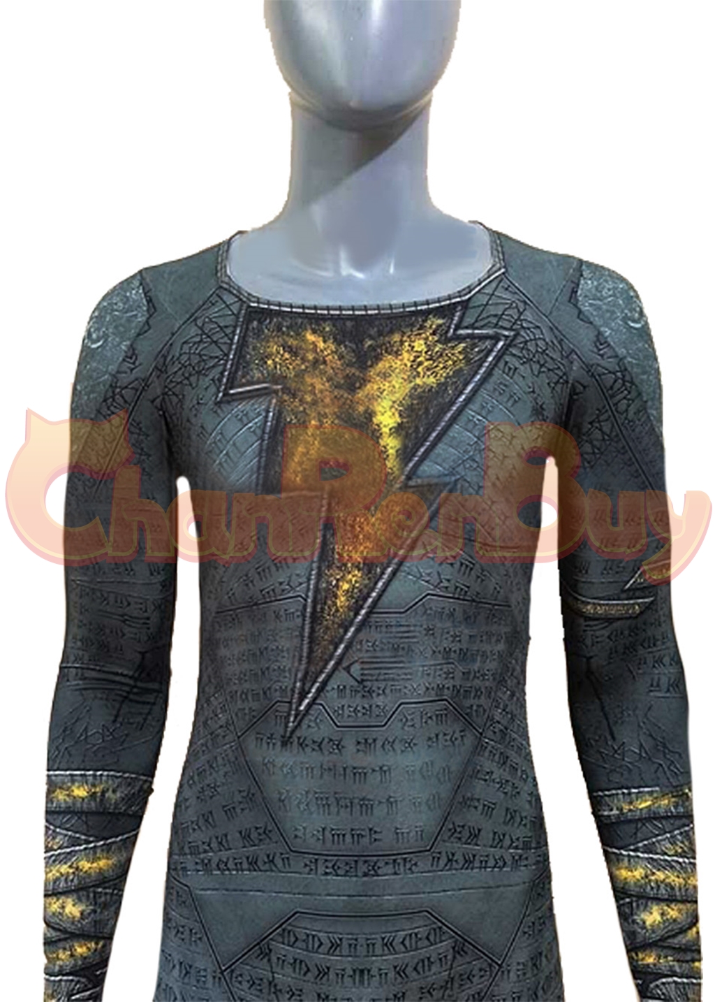 Black Adam Costume Bodysuit Cosplay for Adult Kids Ver.2