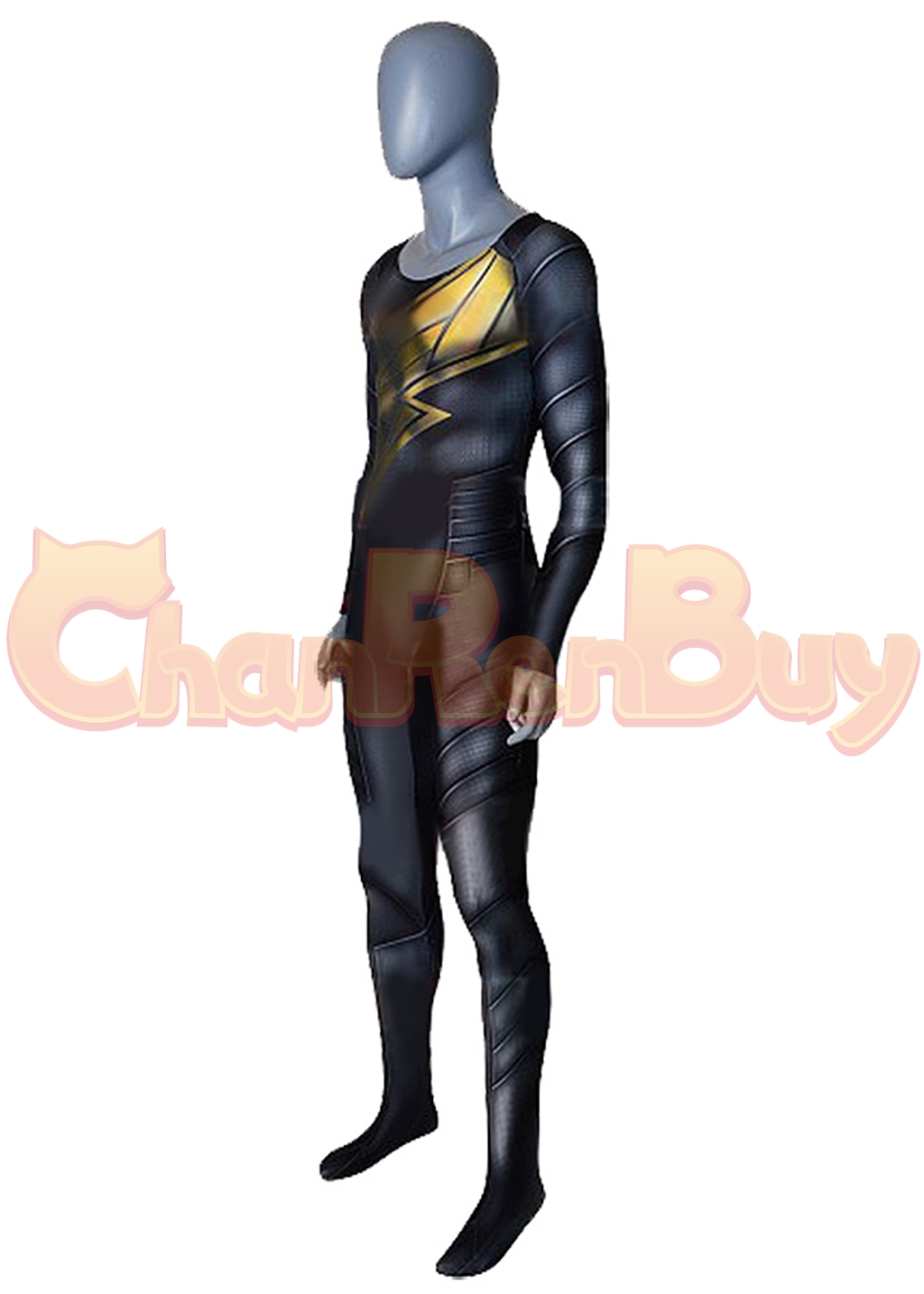 Black Adam Costume Bodysuit Cosplay for Adult Kids Ver.1