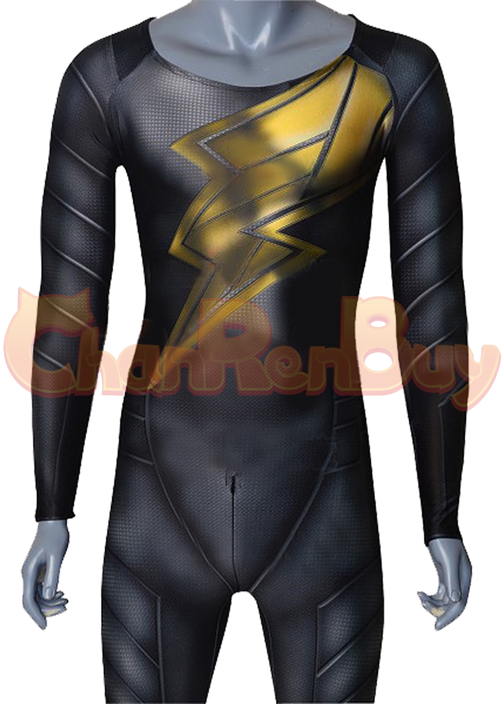 Black Adam Costume Bodysuit Cosplay for Adult Kids Ver.1