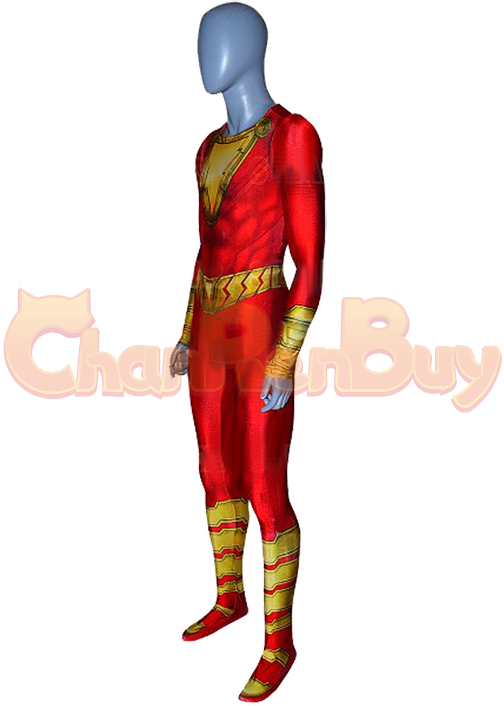 Billy Batson Costume Bodysuit Shazam! Cosplay for Adult Kids