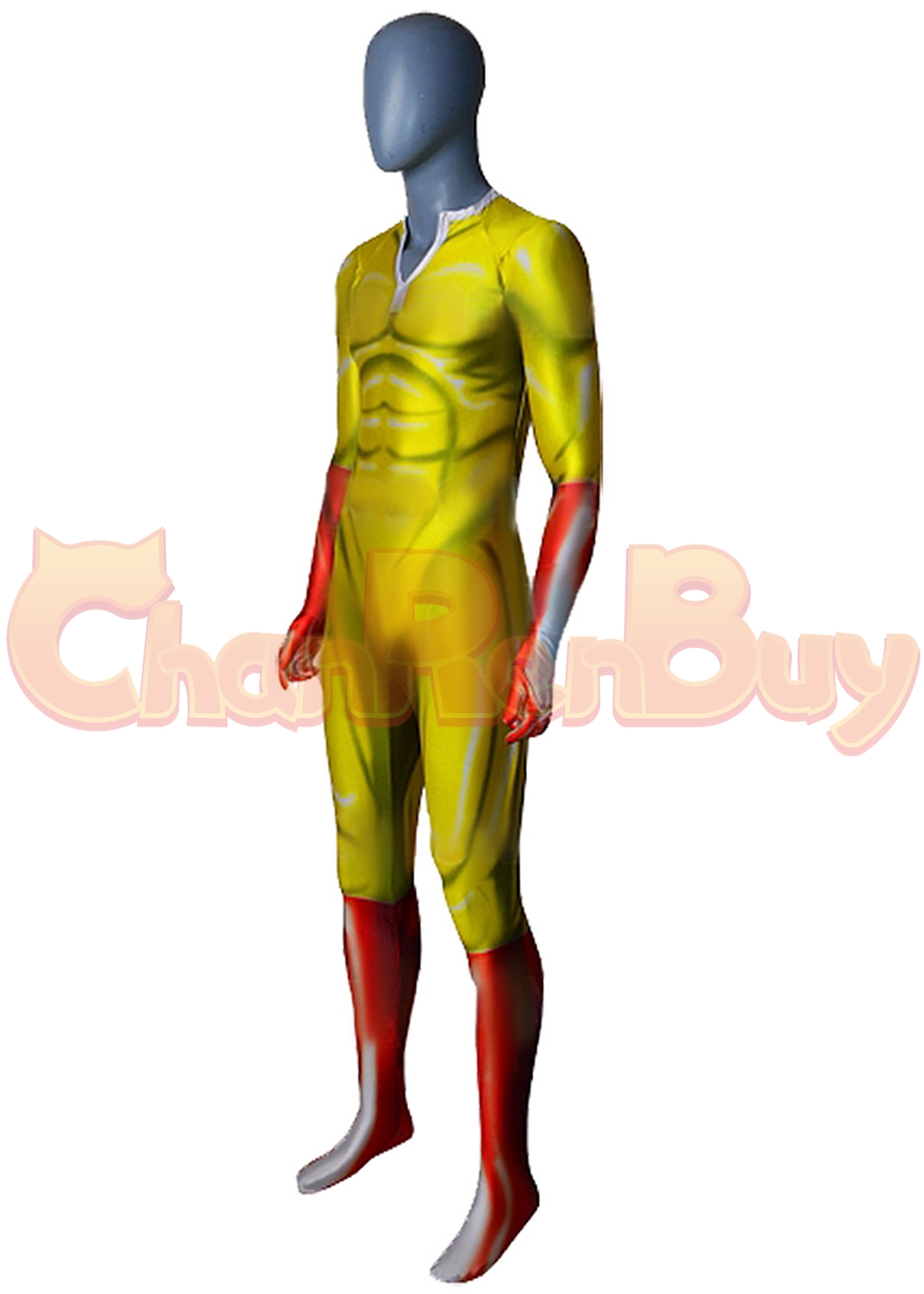 Saitama Costume Bodysuit One-Punch Man Cosplay for Adult Kids