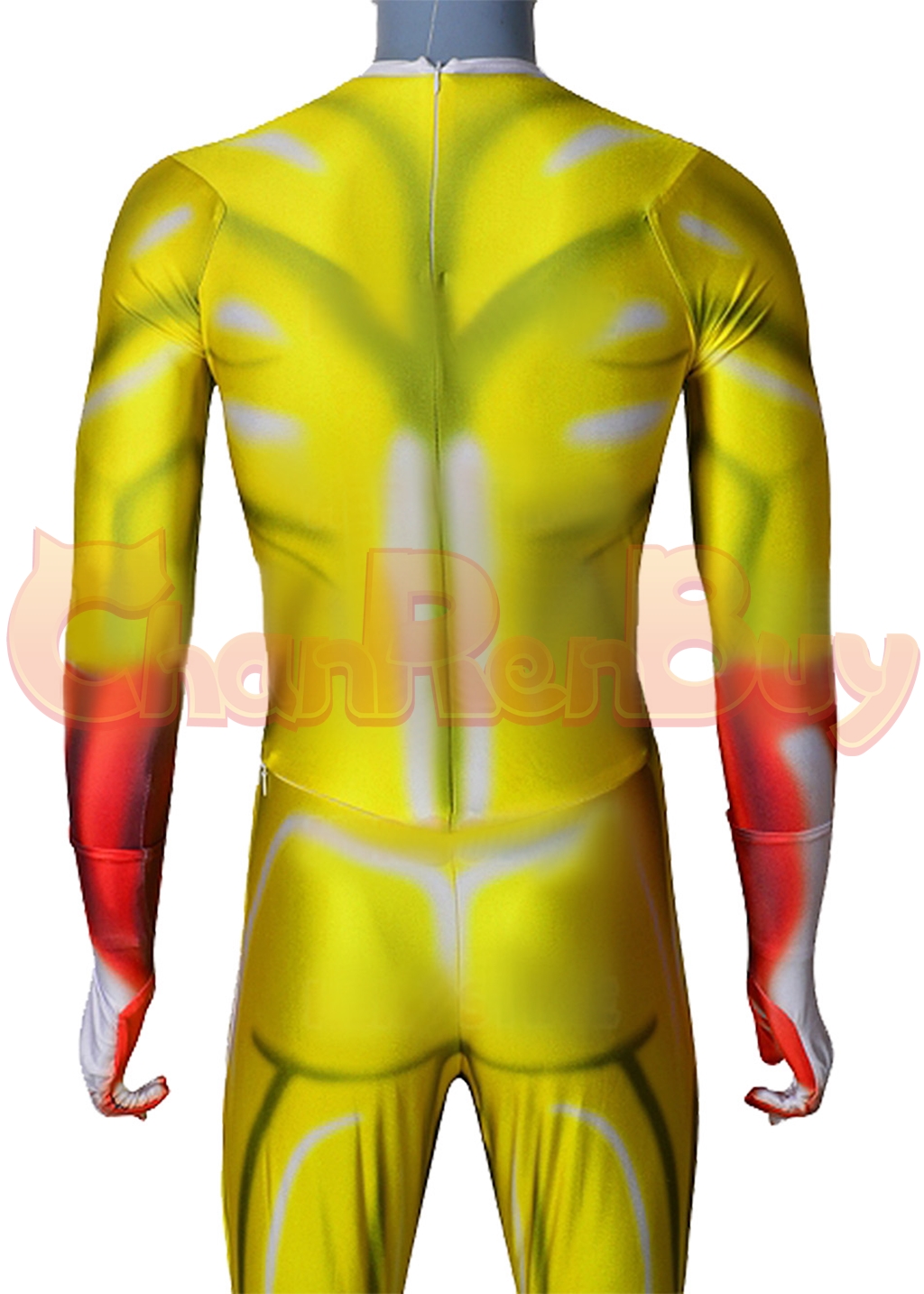 Saitama Costume Bodysuit One-Punch Man Cosplay for Adult Kids