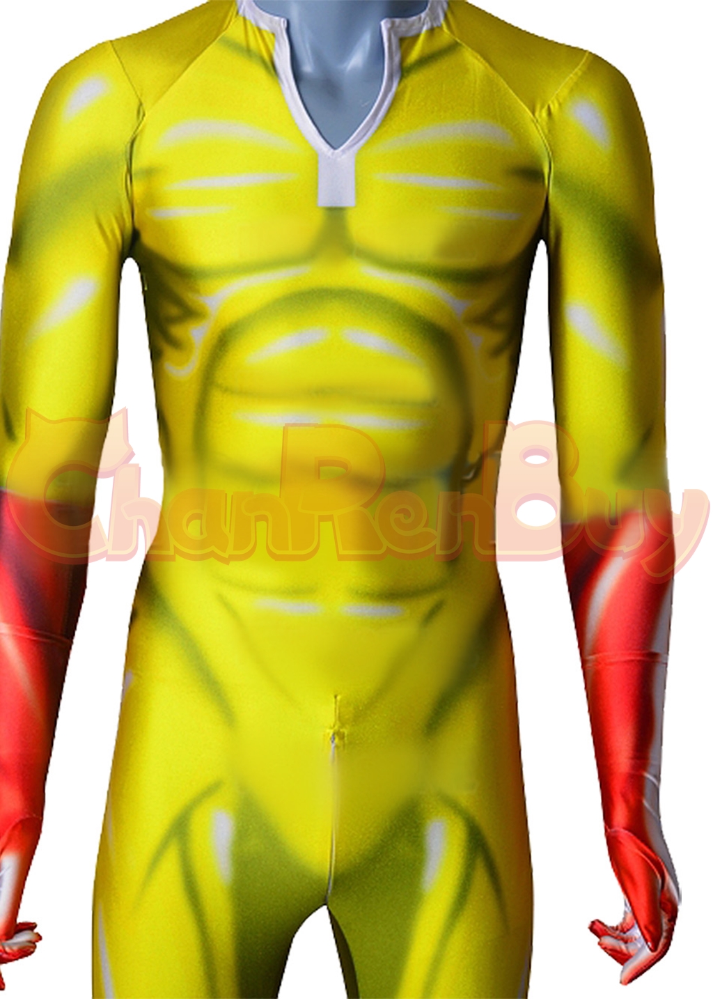 Saitama Costume Bodysuit One-Punch Man Cosplay for Adult Kids