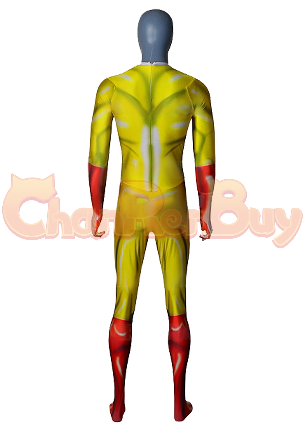 Saitama Costume Bodysuit One-Punch Man Cosplay for Adult Kids
