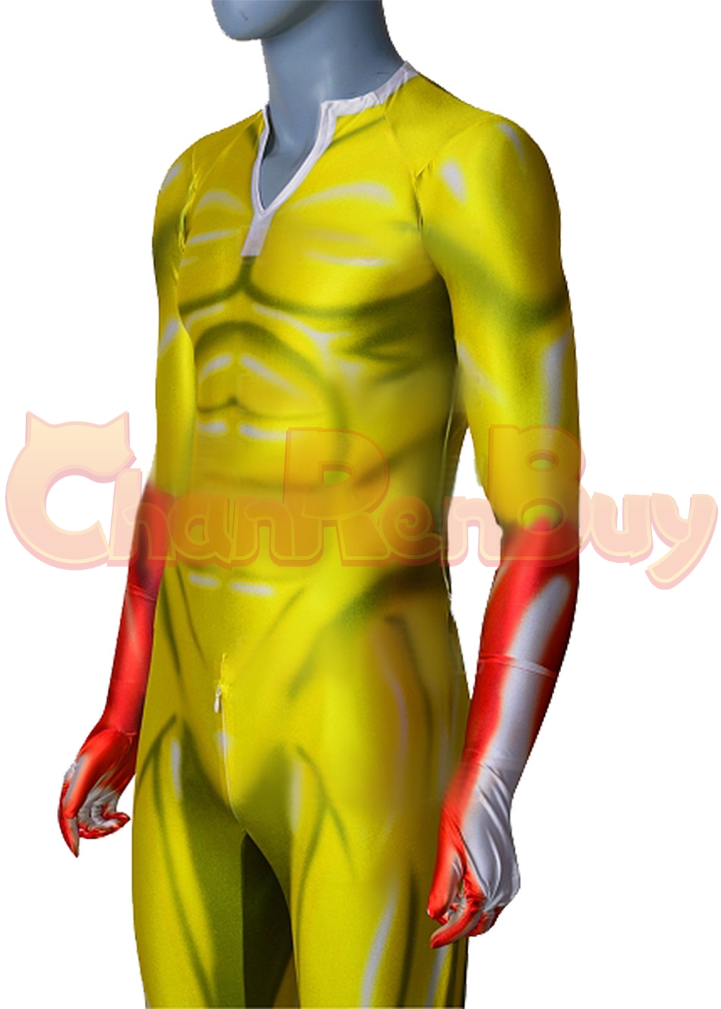 Saitama Costume Bodysuit One-Punch Man Cosplay for Adult Kids