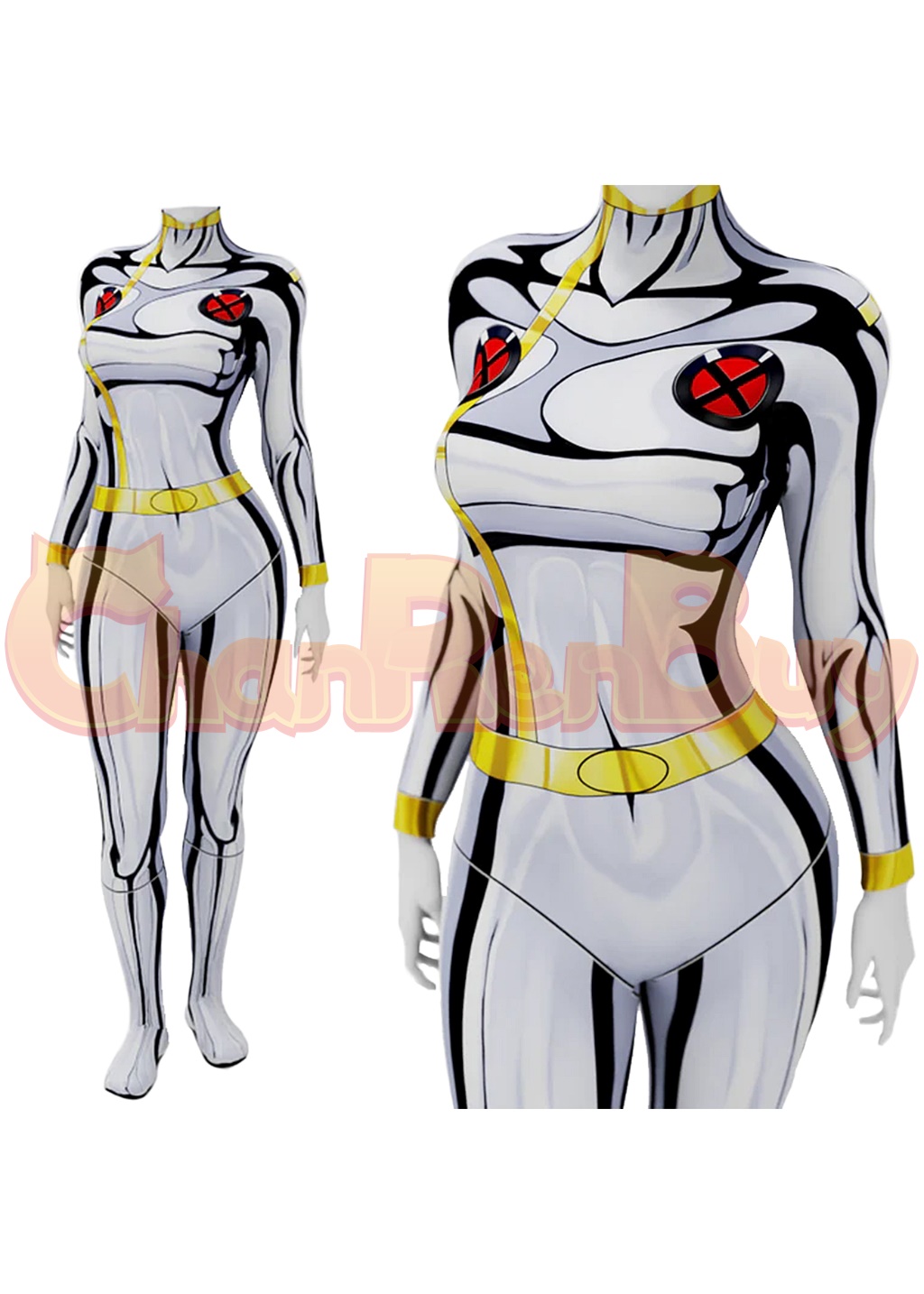 Ororo Munroe Costume X-Men '97 Bodysuit Cosplay for Adult Kids