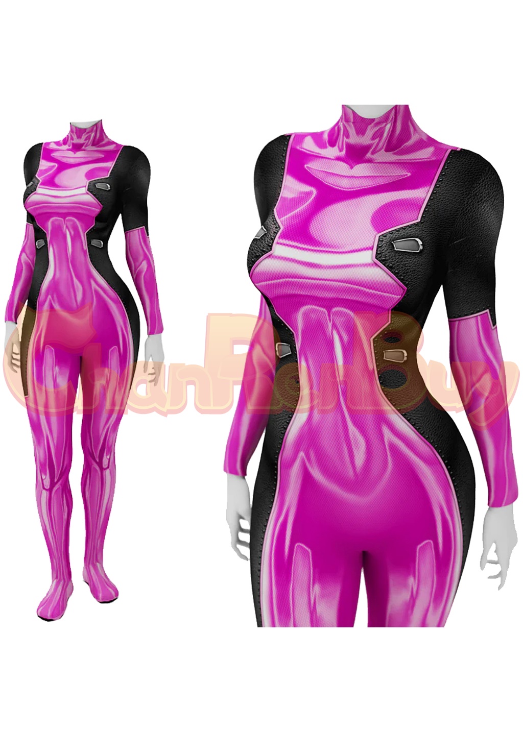 Lady Pink Deadpool Costume Deadpool Bodysuit Cosplay for Adult Kids