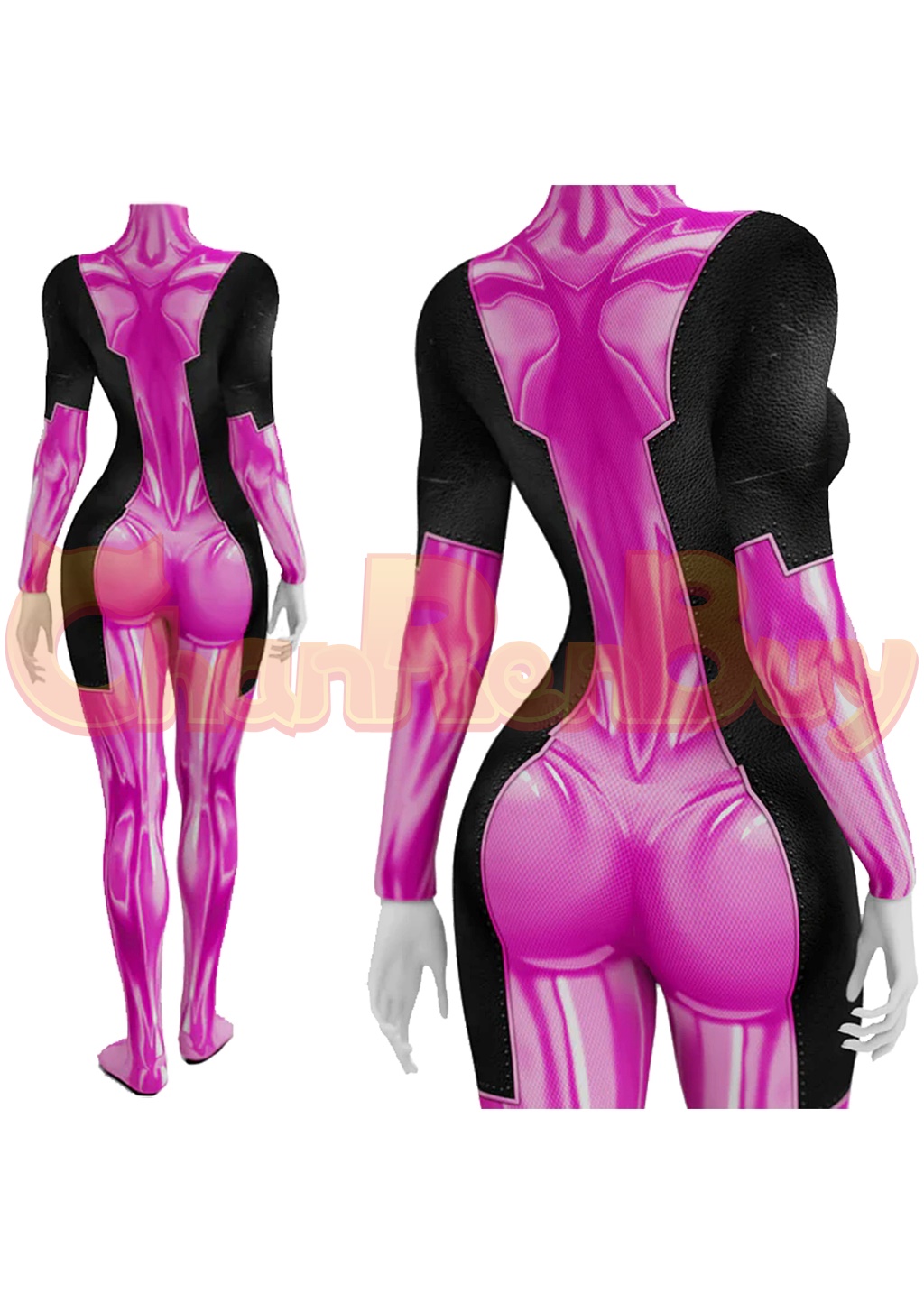 Lady Pink Deadpool Costume Deadpool Bodysuit Cosplay for Adult Kids