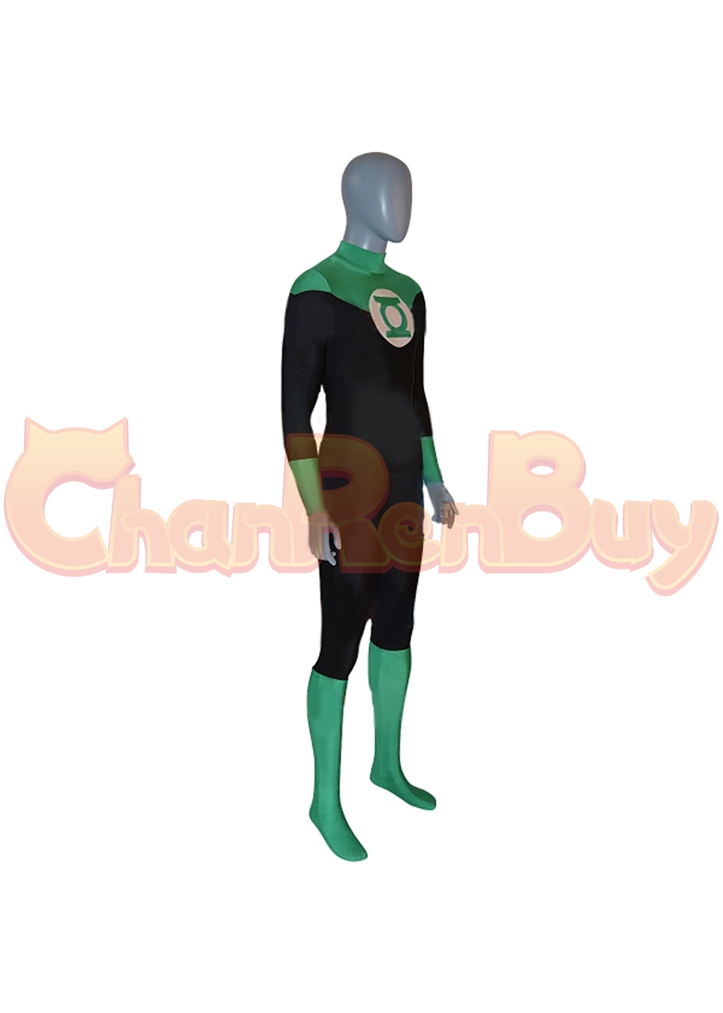 John Stewart Costume Bodysuit Green Lantern Cosplay for Adult Kids Ver.2