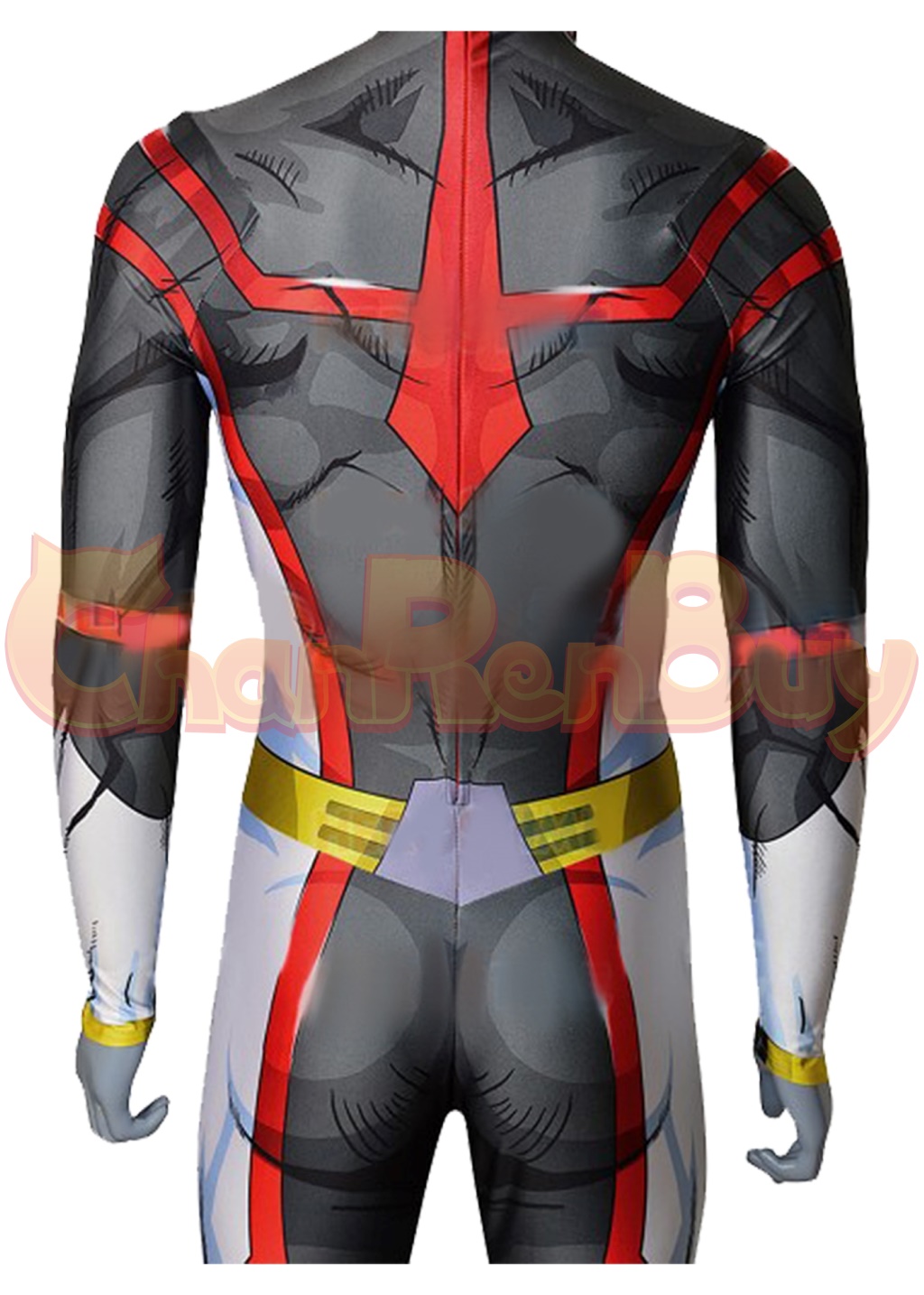 All Might Costume Bodysuit My Hero Academia Cosplay for Adult Kids Gray Ver