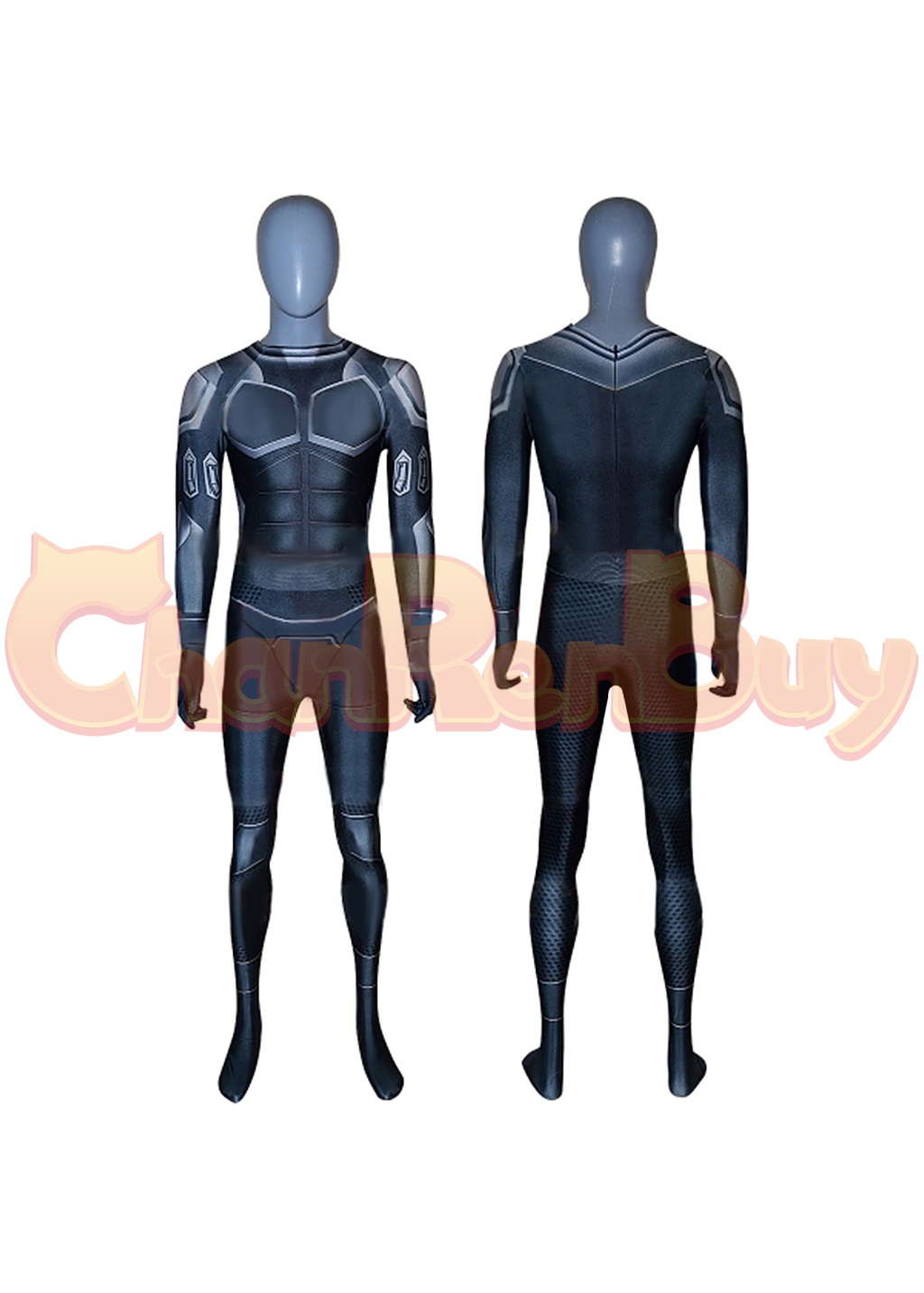 Black Noir Costume Bodysuit The Boys Cosplay for Adult Kids