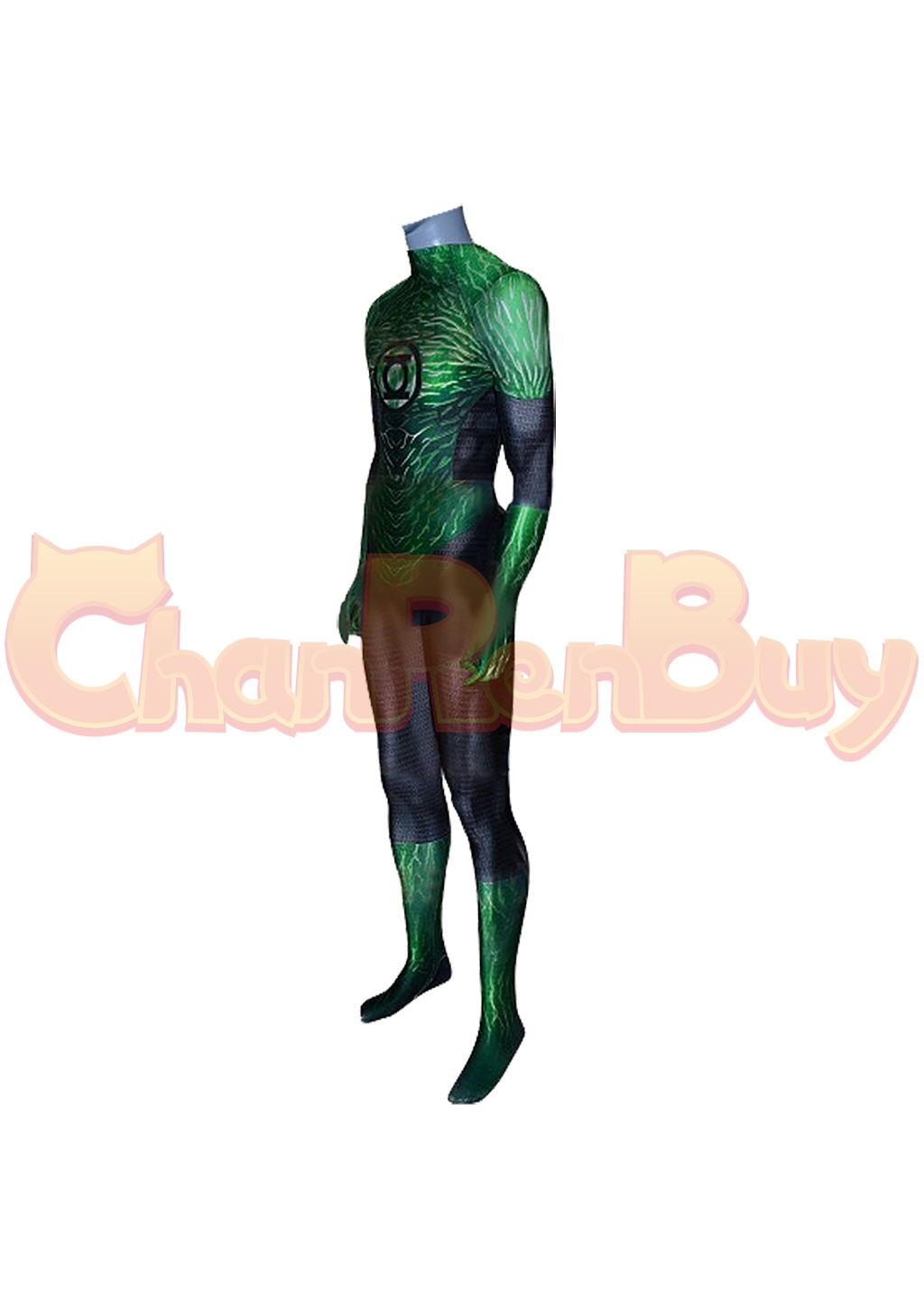 John Stewart Costume Bodysuit Green Lantern Cosplay for Adult Kids
