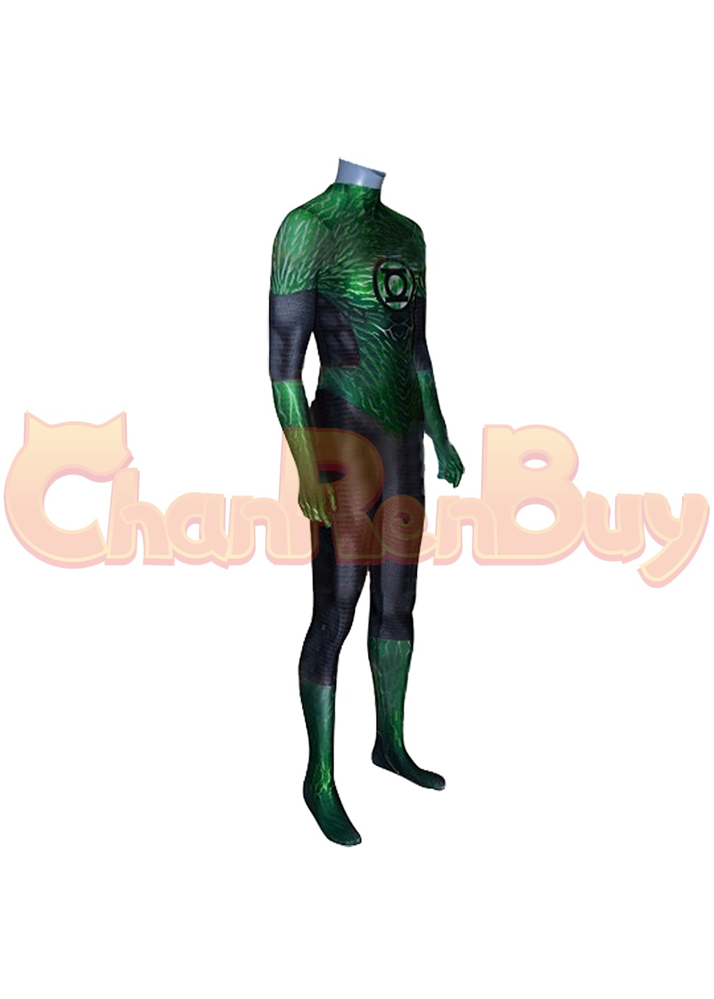 John Stewart Costume Bodysuit Green Lantern Cosplay for Adult Kids