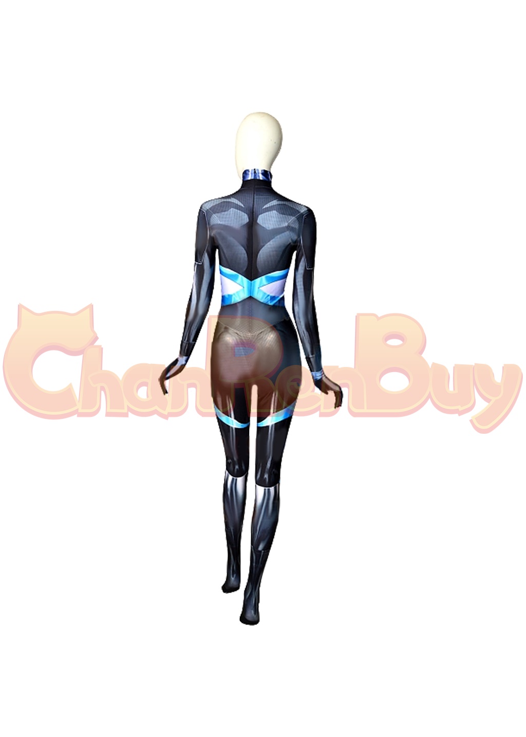 Domino Costume X-Force Neena Thurman Bodysuit Cosplay for Adult Kids