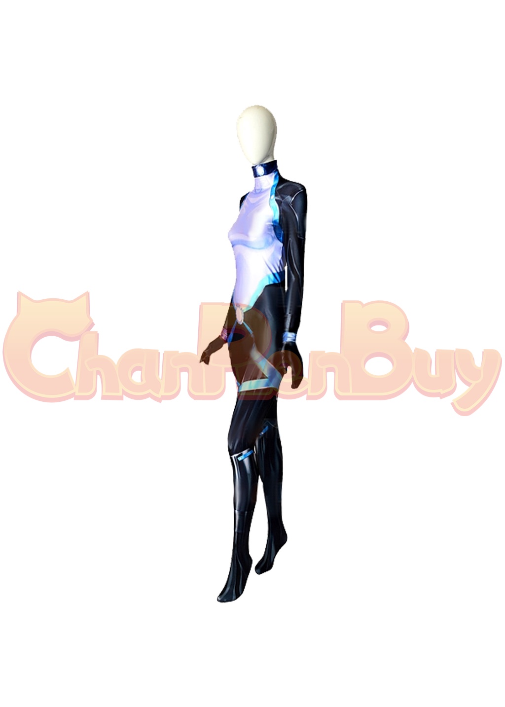 Domino Costume X-Force Neena Thurman Bodysuit Cosplay for Adult Kids