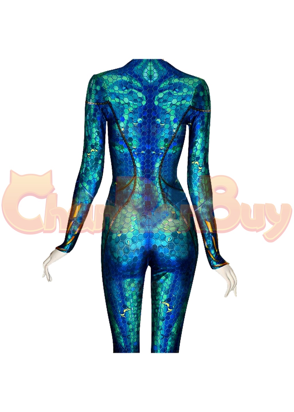 Mera Costume Aquaman Bodysuit Cosplay for Adult Kids
