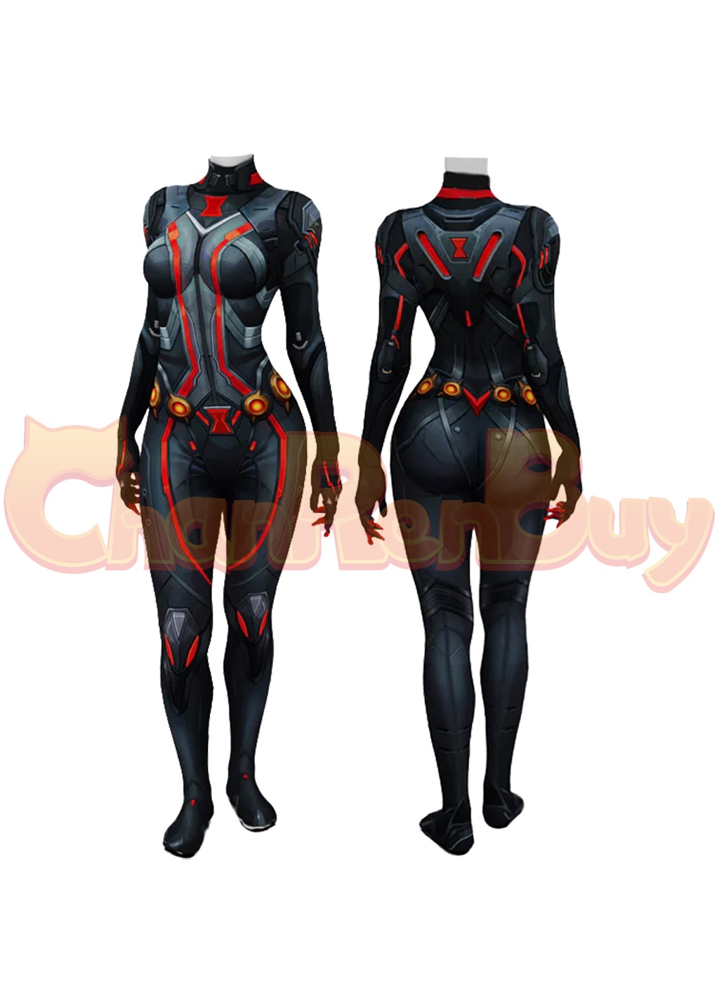 Black Widow Costume Marvel Rivals Bodysuit Cosplay for Adult Kids