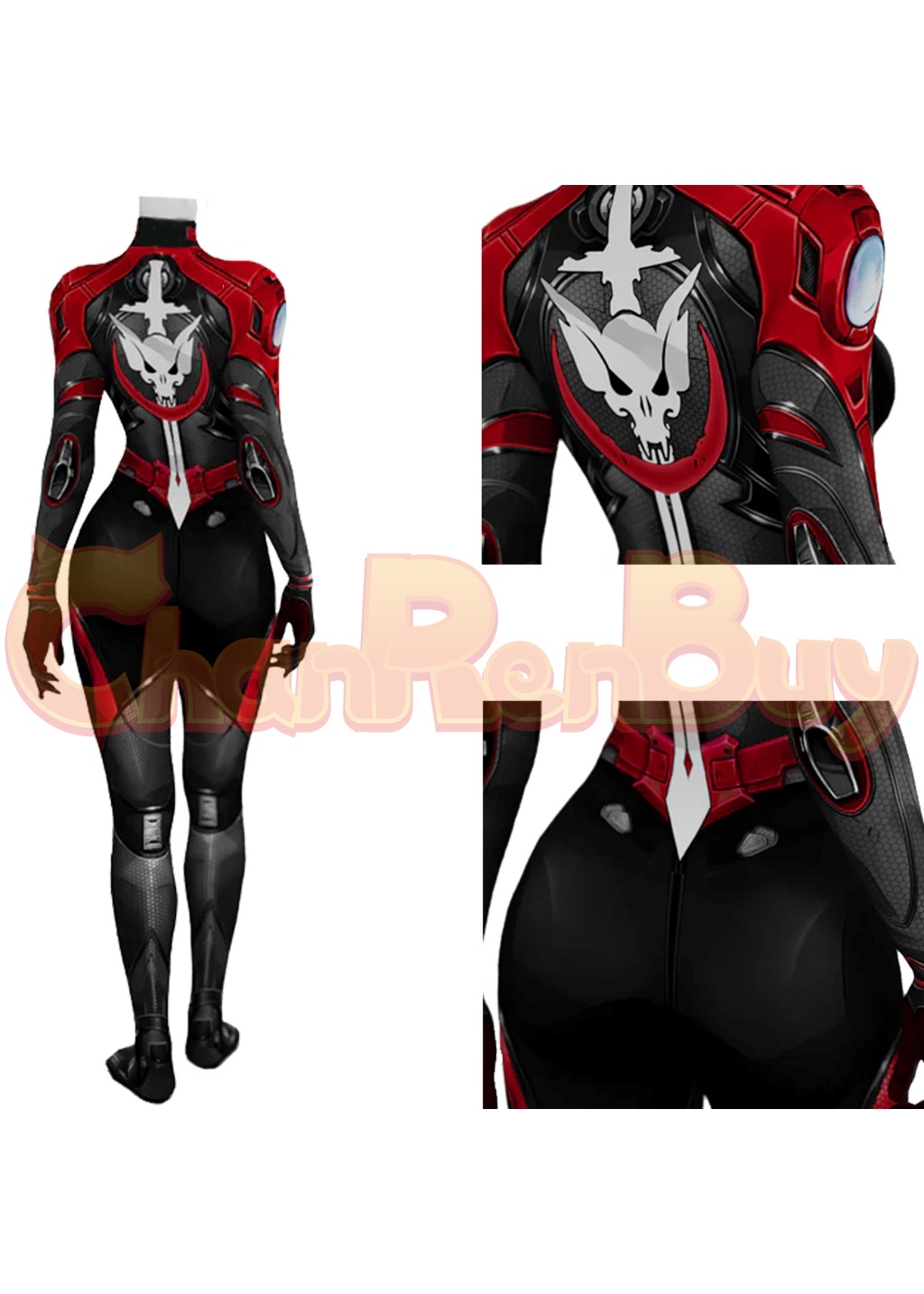 Invisible Woman Costume Marvel Rivals Susan Storm Bodysuit Cosplay for Adult Kids