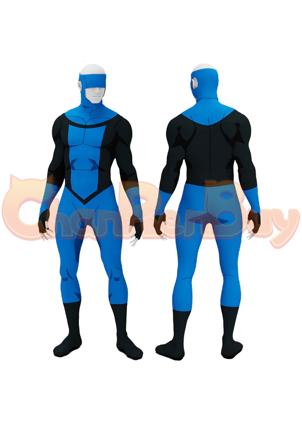 Omni-Man Costume Bodysuit Invincible Nolan Grayson Cosplay for Adult Kids Blue Ver