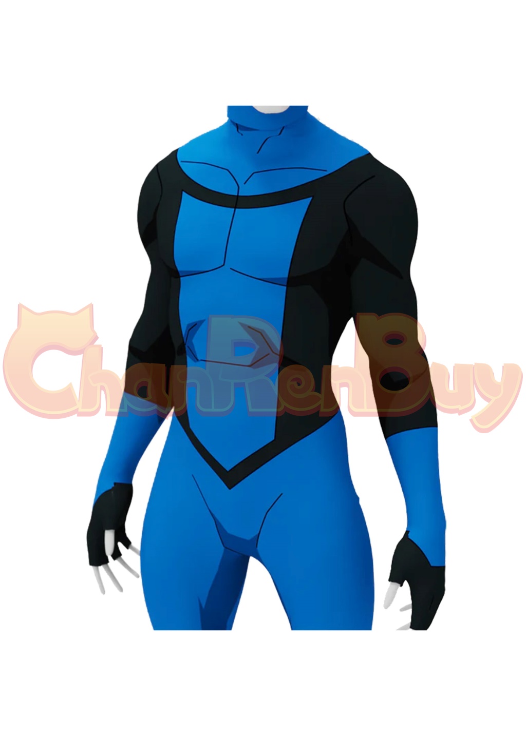 Omni-Man Costume Bodysuit Invincible Nolan Grayson Cosplay for Adult Kids Blue Ver