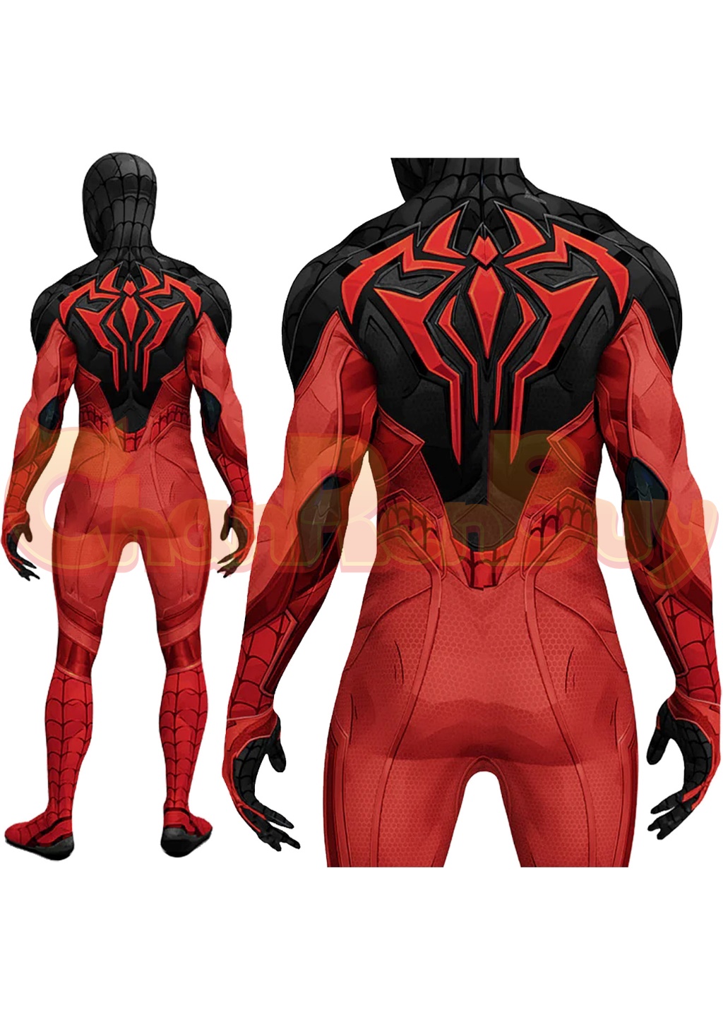 Scarlet Spider Costume Bodysuit Marvel Rivals Cosplay for Adult Kids