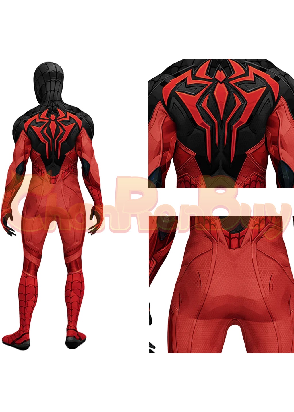 Scarlet Spider Costume Bodysuit Marvel Rivals Cosplay for Adult Kids