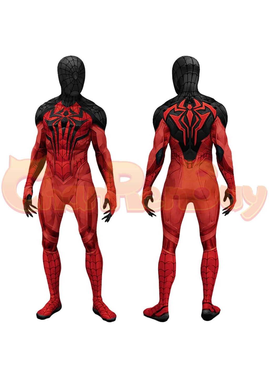 Scarlet Spider Costume Bodysuit Marvel Rivals Cosplay for Adult Kids