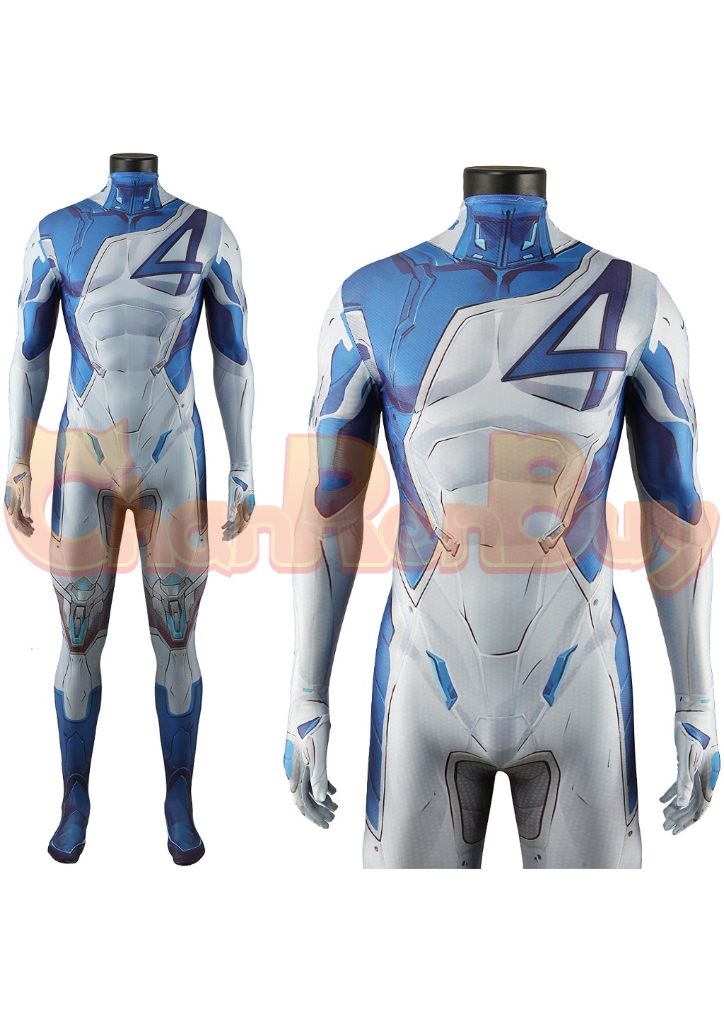 Mister Fantastic Costume Bodysuit Marvel Rivals Cosplay for Adult Kids