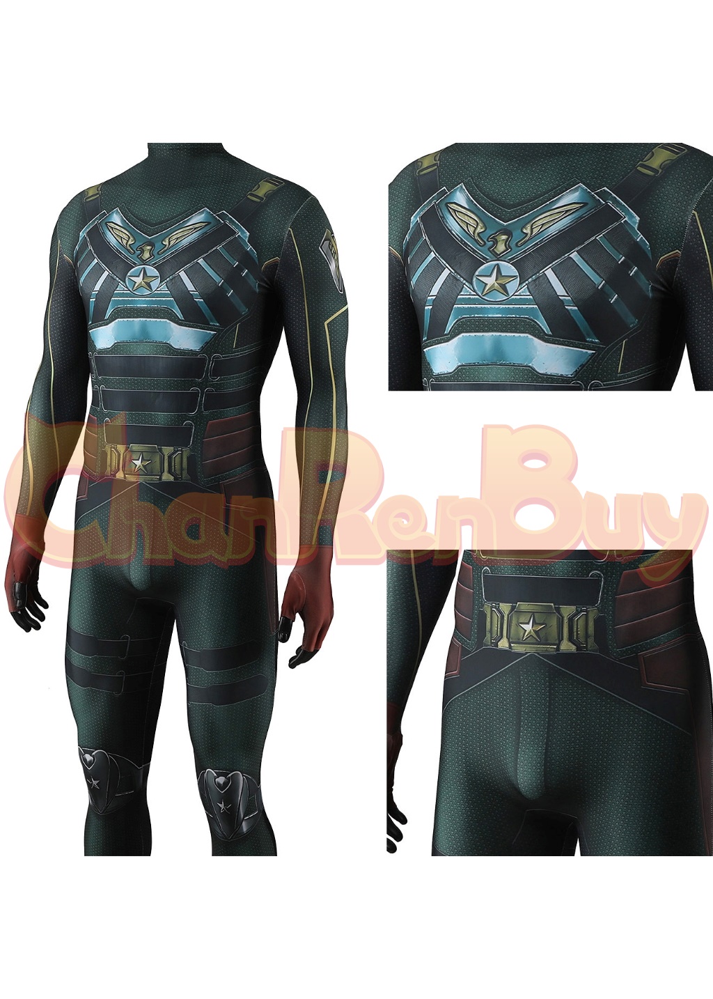 Soldier Boy Costume Bodysuit The Boys Cosplay for Adult Kids